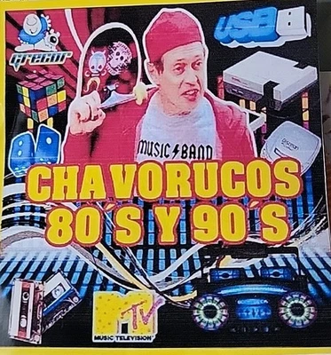 SANDISK Usb Con Musica Chavorucos 80`s Y 90`s Con 4.100 Canciones