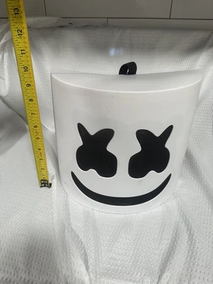 Marshmello Music Festival DJ Helmet Prop Costume Halloween Mask Rave Cosplay P1 - Image 1 of 3
