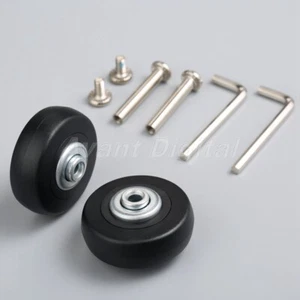 2 Set Travel Luggage Suitcase Wheels Repair Kit OD 50mm Axles Wheels Replacement - Picture 1 of 12
