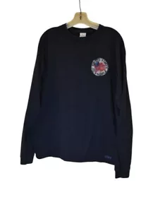 Men's Crazy Shirts Navy Blue USA Graphic Long Sleeve T-Shirt Size L - Picture 1 of 6