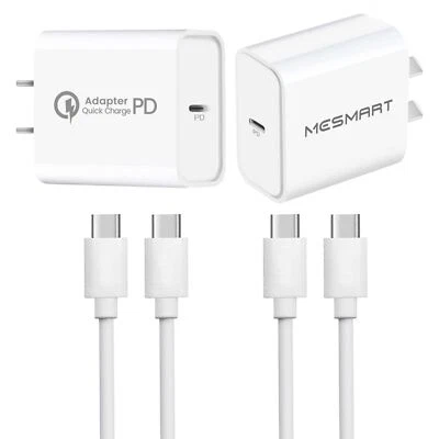 Cargador de pared súper rápido tipo USB C 20W + cable de 3 pies para Samsung Galaxy S22 S23 S21 Foto 1 de 4