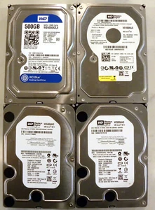 Western Digital Blue & Caviar SE16 Lot-4 640Gb 500Gb x2 160Gb Hard Drive HDD WD - Picture 1 of 3