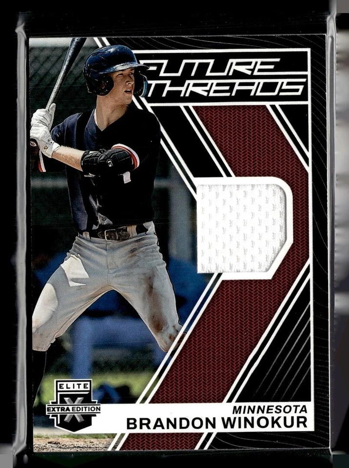 2023 ELITE EXTRA EDITION FUTURE THREADS JERSEY RELIC BRANDON WINOKUR TWINS - Image 1 of 1