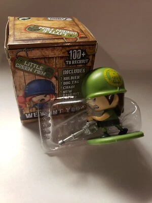 MGA РАЗВЛЕЧЕНИЯ МАЛЕНЬКИЙ ЗЕЛЕНЫЙ МУЖЧИН СЕРИИ 1, LT. КЕФАЛЬ, СПЕЦНАЗ, РЕДКАЯ - Изображение 1 из 4