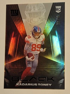 Panini 2021 Panini /75 Black Rookie Kadarius Toney Book #114 RC Giants  - Image 1 of 4