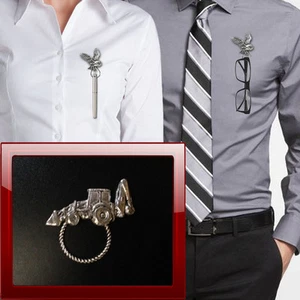 Bagger PP-T26 Zinn Anstecknadel Brosche Tropfen Hoop Halter für Gläser, Stift, Schmuck - Bild 1 von 1