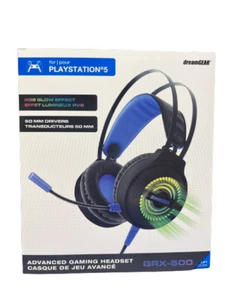 dreamGEAR GRX-500,  RGB Gaming Headset for Playstation 5, Xbox Series X, PC -NEW - Picture 1 of 6