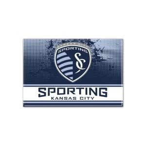 TWO (2) SPORTING KANSAS CITY, 2.5" X 3.5" METAL MAGNETS FROM WINCRAFT - Picture 1 of 1