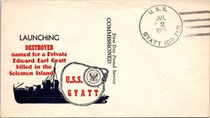 USS Gyatt Launching Destroyer FDC - 7.2.1945 - F46570 - Picture 1 of 2