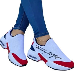 KRE Prime flache Damen-Walking-Sneaker Freizeit atmungsaktiv Keilabsatz - Bild 1 von 14