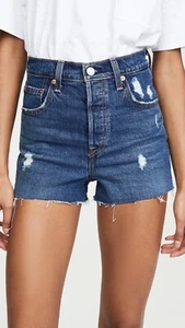 LEVI’S Ribcage High Waist Denim Shorts - 26 - Picture 1 of 12