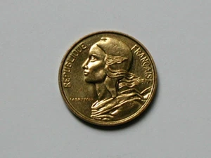 1996 FRANCE Aluminum-Bronze Coin by LAGRIFFOUL - 5 Centimes - AU+ toned-lustre - Picture 1 of 2