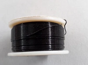 Vivid Beading Wire black colour 20 yard reel 24 gauge - Picture 1 of 2