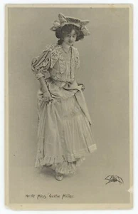 Stage & Silent Movie Actress Gertie Millar With Spider Postcard - Picture 1 of 2