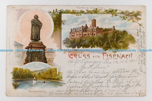 R707031 Gruss aus Eisenach. Luther Denkmal. Wartburg von Osten. Prinzenteich. 19 - Picture 1 of 4