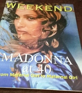 MADONNA on Cover & Within DAILY MAIL WEEKEND Magazine. Aug 1998. Free UK Post - Foto 1 di 3