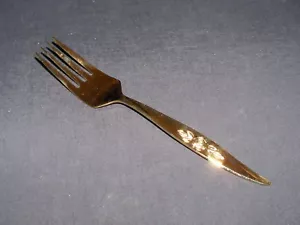 Hanford Forge Gold Electroplate AVON ROSE Salad Fork 6 5/8" Replacement - Picture 1 of 4