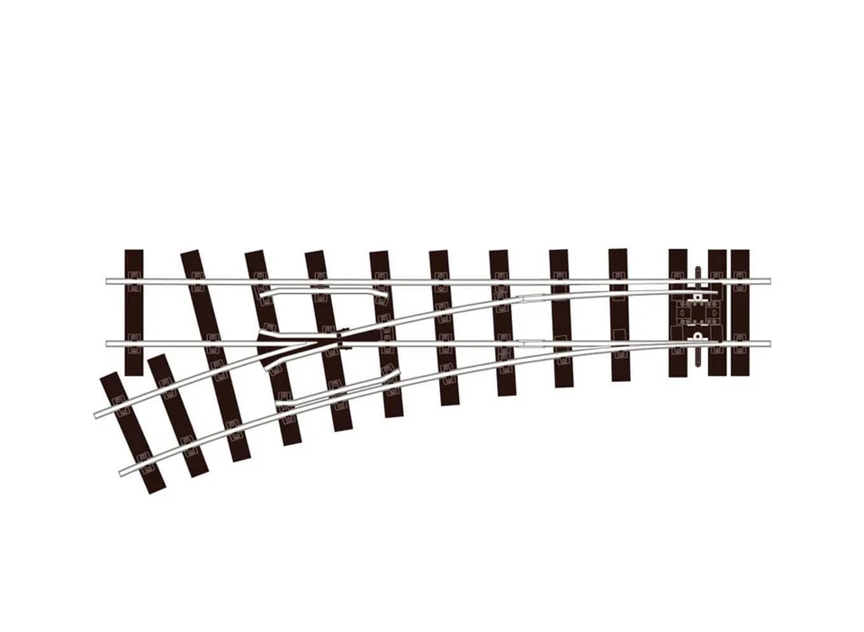 Peco ~ O Scale ~ Code 200 ~ Small Radius Left Hand Turnout ~ SM-32 ~ SL-E692 - Image 1 of 1