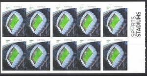 Australia - 2019 Sports Stadiums - AAMI Park S/A $10.00 Booklet of 10 MNH - Picture 1 of 2
