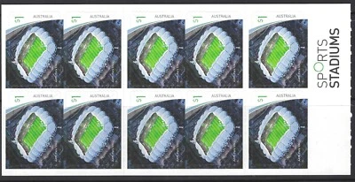 Australia - 2019 Sports Stadiums - AAMI Park S/A $10.00 Booklet of 10 MNH - Image 1 of 2