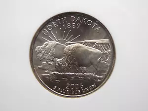 2006 "P" State Quarter *NORTH DAKOTA* 25c NGC MS68 SMS #033 BU Unc ECC&C, Inc. - Picture 1 of 5