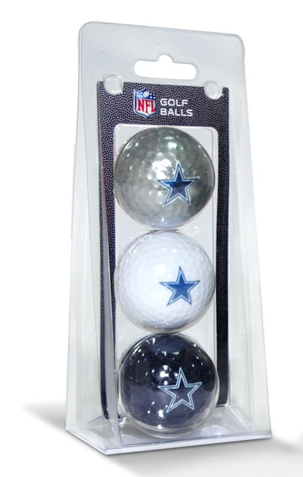 Dallas Cowboys Golf Ball 3 Pack NFL Football - Image 1 of 1