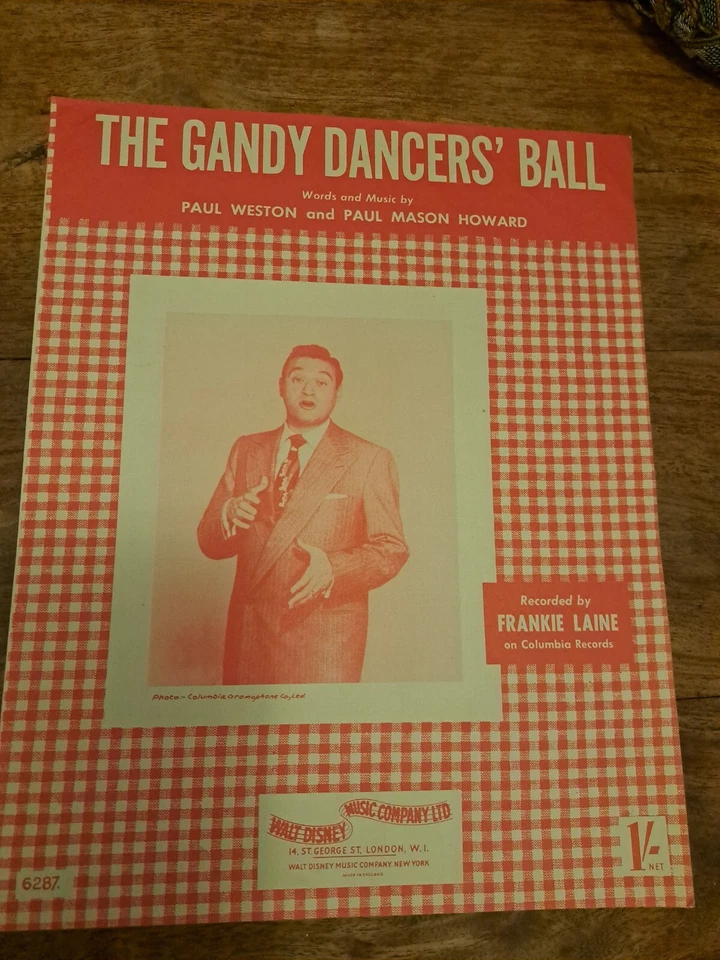 Original Sheet Music "The Candy Dancer's Ball' recorded by "Frankie Laine"  - Image 1 of 1