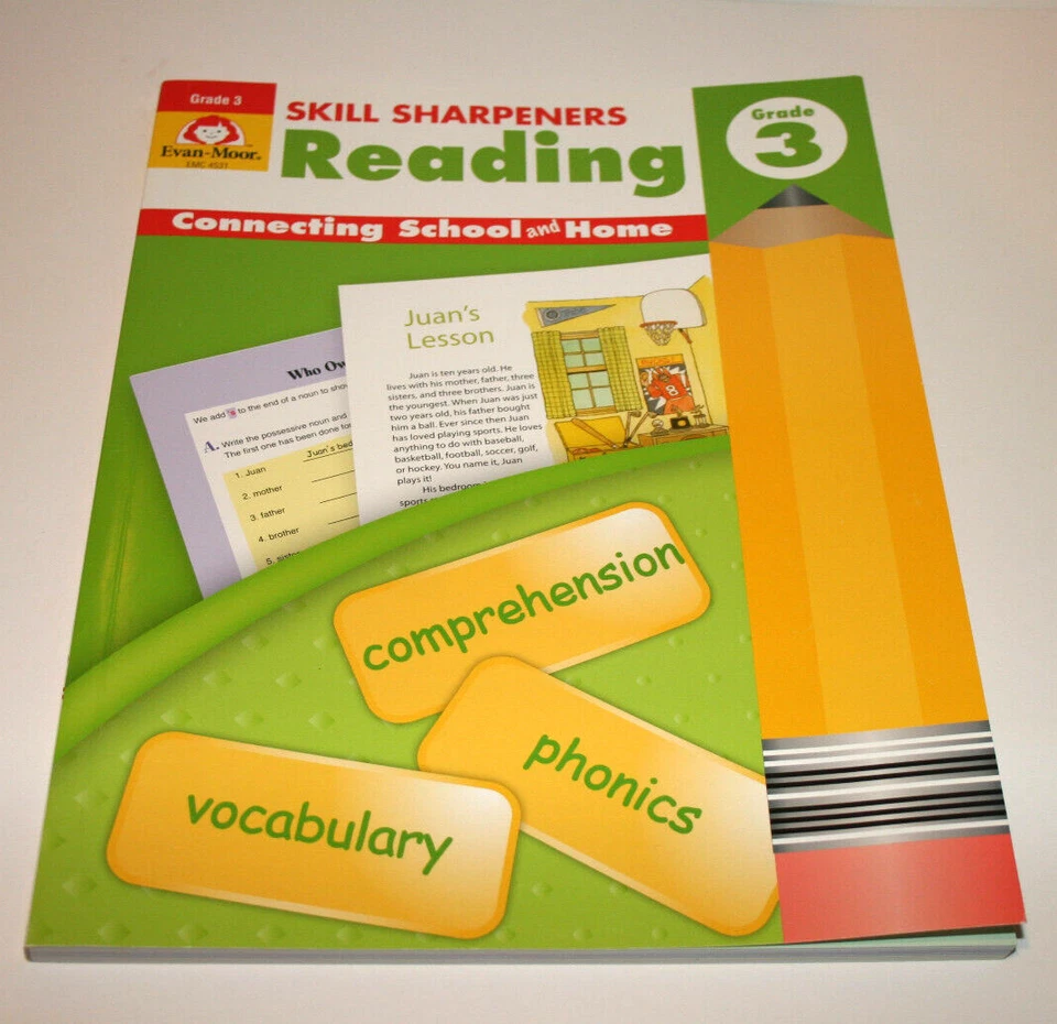 NEW Evan-Moor Skill Sharpeners Reading Homeschool Workbook EMC 4531 Grade 3 - Image 1 of 1