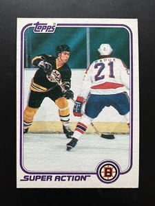 Ray Bourque 1981-82 Topps #126 Super Action Boston Bruins HOF - Foto 1 di 2