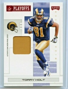 Torry Holt 2007 Playoff NFL Playoffs Materials RED Patch Jersey /20 💎 HOF