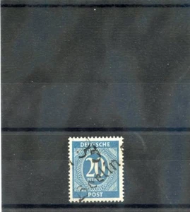 ALEMANIA (AL OCC) ZONA SOVIÉTICA MI ILI*VF LH 1948 E BERLÍN 5 EN 20pf AZUL OSCURO $375 - Imagen 1 de 1