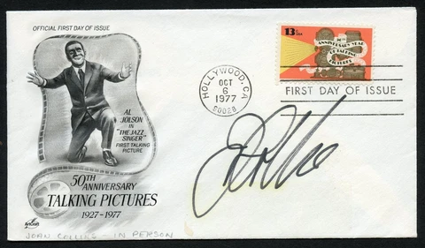 Joan Collins signed autograph auto English Actress Author Columnist FDC Cover