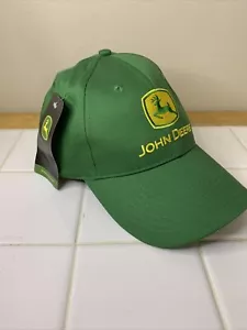 Cappello da camionista vintage John Deere in rete con patch a scatto nuovo verde - Foto 1 di 8