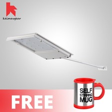 Keimavgear Waterproof Long Handle Solar LED Light Free Self Stirring Mug (Red)