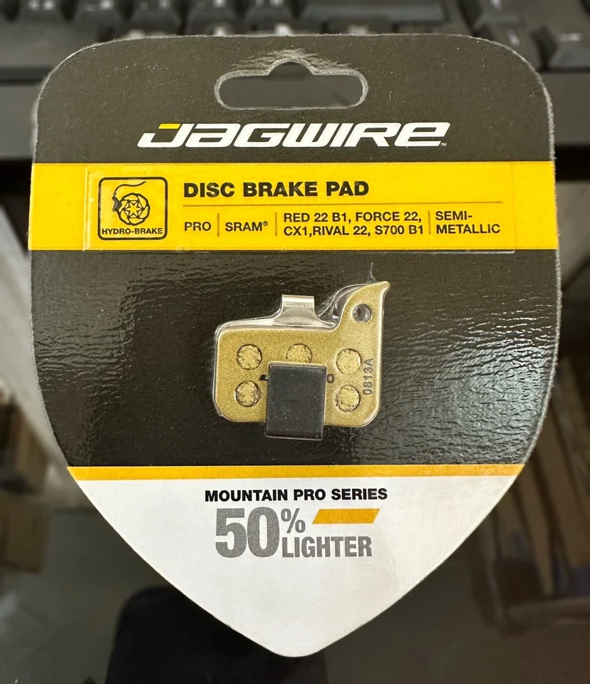 Pastilla de freno de disco JAGWIRE Pro semimetálica SRAM FORCE22/CX1/RIVAL22/RED22 S700 B1 Foto 1 de 1