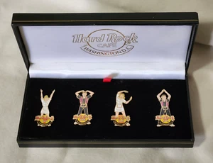 Hard Rock Cafe Washington D.C. YMCA Pins, Waiters/Servers, Set of 4 Original Box - Picture 1 of 6