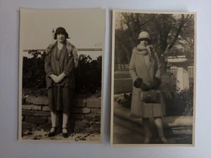 Konvolut x 2 Vintage RPPC Damen / Mode / Hüte 20er Jahre - Bild 1 von 4