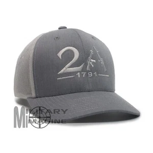 2nd Amendment 1791 AR-15 Style hat Heather/White cap Trucker Mesh Snapback - Picture 1 of 5