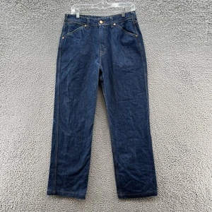 Topo Designs Jeans Women 10 30X28 Blue Raw Thick Cotton High Rise Retro Straight - Picture 1 of 10