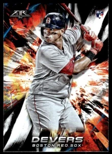 2018 Topps Fire RC. Rafael Devers Rookie Boston Red Sox #118 - Picture 1 of 2