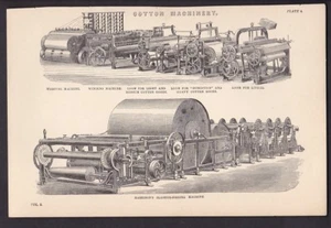 Collection loose engravings x50 Spinning Looms Pumps Iron works Social History - Bild 1 von 11