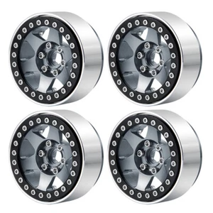 4x 1.9'' Metal Alloy Beadlock Wheel Rims for 1/10 RC Axial SCX10 Wraith Crawler - Picture 1 of 27