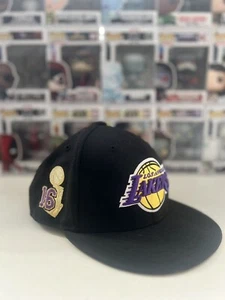 New Era 59Fifty Los Angeles Lakers Cap Flat Brim - Picture 1 of 4
