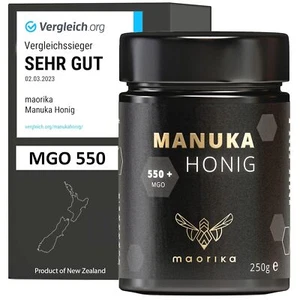 Maorika - Manuka Honig 550 MGO + 250g im Glas (lichtundurchlässig, kein Plastik) - Bild 1 von 6