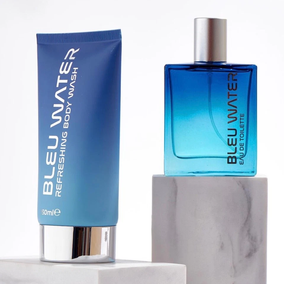 Bleu Water Gift Set - Eau De Toilette 50ml & Refreshing Body Wash 150ml UK