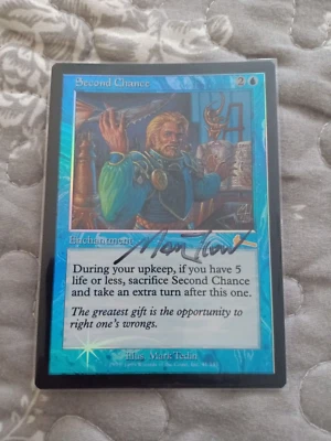 Second Chance FOIL Mtg Urza's Legacy Artist Signed Mark Tedin  - Image 1 of 4