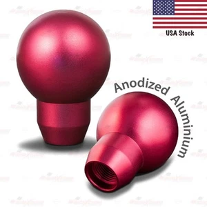 Weighted RED Gear Shift Knob Aluminum Coated Fit For All 5/6 Gear Speed MT Car - Picture 1 of 7