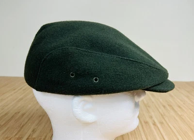 De colección LL Bean EE. UU. Verde Lana Tejido Invierno Sombrero de Cabbie Frente a Presión Gorra de Newsboy Foto 1 de 4
