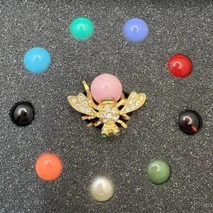 Joan Rivers goldfarbene austauschbare Edelstein Baby Biene Brosche (10 in 1) - Bild 1 von 18