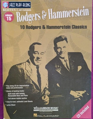 Rodgers & Hammerstein 10 Classics Vol. 15 Hal Leonard Jazz Play-Along with CD - Image 1 of 3